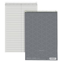 TOPS Prism Steno Pads, 6 x 9, Gregg Ruled, Gray, 80 Sheets/Pad, 4 Pads/Pack (80274)