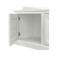 Bush Furniture Woodland 40W Shoe Storage Bench with Doors, White Ash (WDS140WAS-03)
