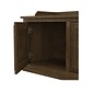 Bush Furniture Woodland 40W Shoe Storage Bench with Doors, Ash Brown (WDS140ABR-03)