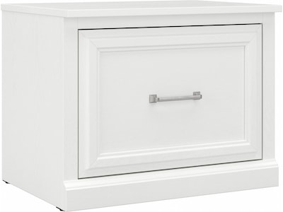 Bush Furniture Woodland 24W Small Shoe Bench with Drawer, White Ash (WDS124WAS-03)