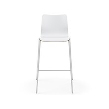 HON Ruck Modern Laminate Counter Stool, Designer White (HRUCK5L.LDW1.PR8)