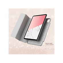 i-Blason iPadPro2020-12.9-Cosmo-Pen-Marble Cosmo Thermoplastic Polyurethane (TPU) Folio for 12.9 iP