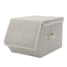 Simplify Collapsible Storage Chest, Large, Faux Jute (26375-FEJ)