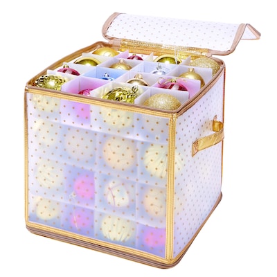 Simplify Ornament Organizer, 64-Count, Gold (9002-GOLD)