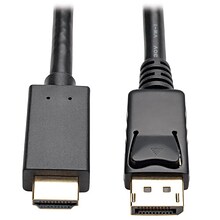 TrippLite DisplayPort 1.2 to HDMI Active Adapter Cable M/M, Black (P582-003-V2-ACT)