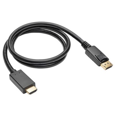 TrippLite DisplayPort 1.2 to HDMI Active Adapter Cable M/M, Black (P582-003-V2-ACT)
