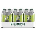 Poland Spring Sparkling Water, Zesty Lime, 16.9 oz. Bottles, 24/Carton (12349570/122058)