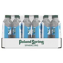 Poland Spring Sparkling Water, Simply Bubbles, 16.9 oz. Bottles, 24/Carton (12349574)