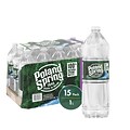 Poland Spring 100% Natural Spring Water, 33.8 oz. Plastic Bottles, 15/Carton (12349654)
