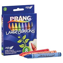 Prang Soybean Crayons, Large, 8/Pack (DIX00900)