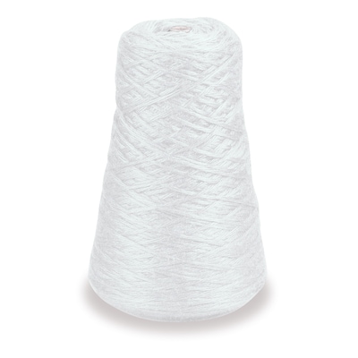 Trait-tex 4-Ply Double Weight Rug Yarn Refill Cone, White, 8 oz., 315 Yards, (PAC0002401)