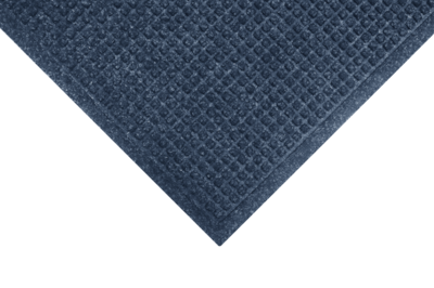 M+A Matting WaterHog Squares Fashion Mat, Universal Cleated, 3 x 5, Navy (2806135070)