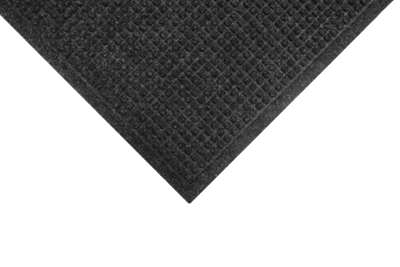 M+A Matting WaterHog Squares Fashion Mat, Universal Cleated, 4 x 6, Charcoal (2805446070)