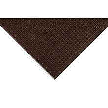 M+A Matting WaterHog Squares Fashion Mat, Universal Cleated, 3 x 5, Dark Brown (2805235070)