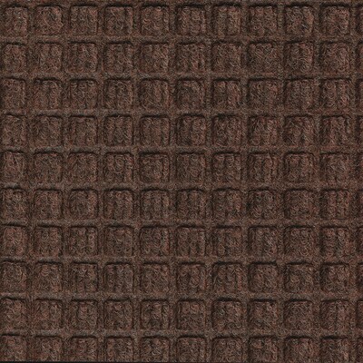 M+A Matting WaterHog Squares Fashion Mat, Universal Cleated, 3' x 5', Dark Brown (2805235070)