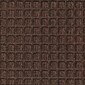 M+A Matting WaterHog Squares Fashion Mat, Universal Cleated, 3' x 5', Dark Brown (2805235070)