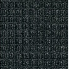 M+A Matting WaterHog Squares Classic Mat, Smooth, 6 x 10, Charcoal (20054610170)