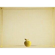 Great Papers Bright Apple Certificates, 8.5 x 11, Yellow/Gold, 15/Pack (2020003)