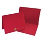 Great Papers Classic Crest Certificate Holders, 8.5" x 11", Red, 5/Pack (903031S)