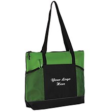 Custom Premium Zippered Tote; 14x19-1/3, (QL48634)