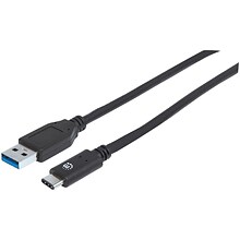 MANHATTAN USB-C Male 3.0 to USB-A Male 2.0 Cable, 3ft (353373)