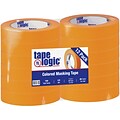Tape Logic™ 1 x 60 Yards Masking Tape, Orange, 12 Rolls (T93500312PKD)