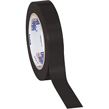 Tape Logic 1 x 36 yds. Solid Vinyl Safety Tape, Black, 3/Pack (T91363PKBL)