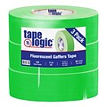 Tape Logic 2 x 50 yds. x 11 mil Gaffers Tape,  Fluorescent Green,  3/Pk