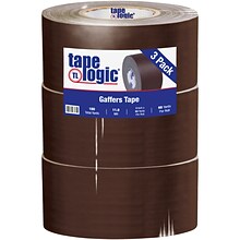 Tape Logic® Gaffers Tape, 11 Mil, 3 x 60 yds., Brown, 3/Case (T98818BR3PK)