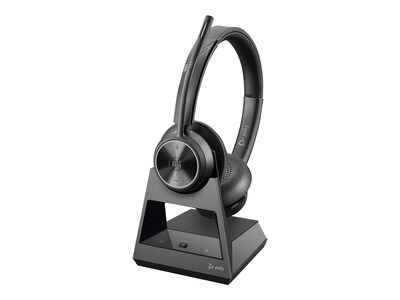 Poly Savi 7320 Wireless Stereo Headset, Over-the-Head, Black (214777-01)