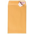 JAM Paper Peel and Seal Open End Catalog Envelope, 6 x 9, Brown, 500/Pack (13034199C)
