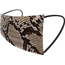 WeCare Individually Wrapped Disposable Face Masks, 3-Ply, Adult, Assorted Snakeskin Prints, 50/Box (