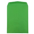 JAM Paper 10 x 13 Open End Catalog Colored Envelopes, Green Recycled, 25/Pack (v0128190a)