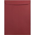 JAM Paper 10 x 13 Open End Catalog Envelopes, Dark Red, 50/Pack (31287541i)