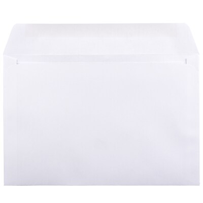 JAM Paper Booklet Commercial Envelopes, 6 x 9, White, 50/Pack (4238i)