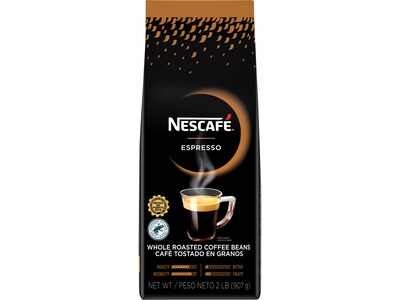 Nescafe Espresso Whole Bean Coffee, Espresso Roast, 32 oz. (NES59095)