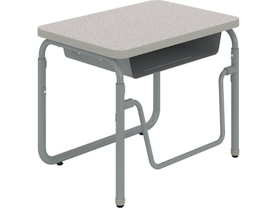 Safco AlphaBetter 28 Student Desk, Pebble Gray (1222GR)