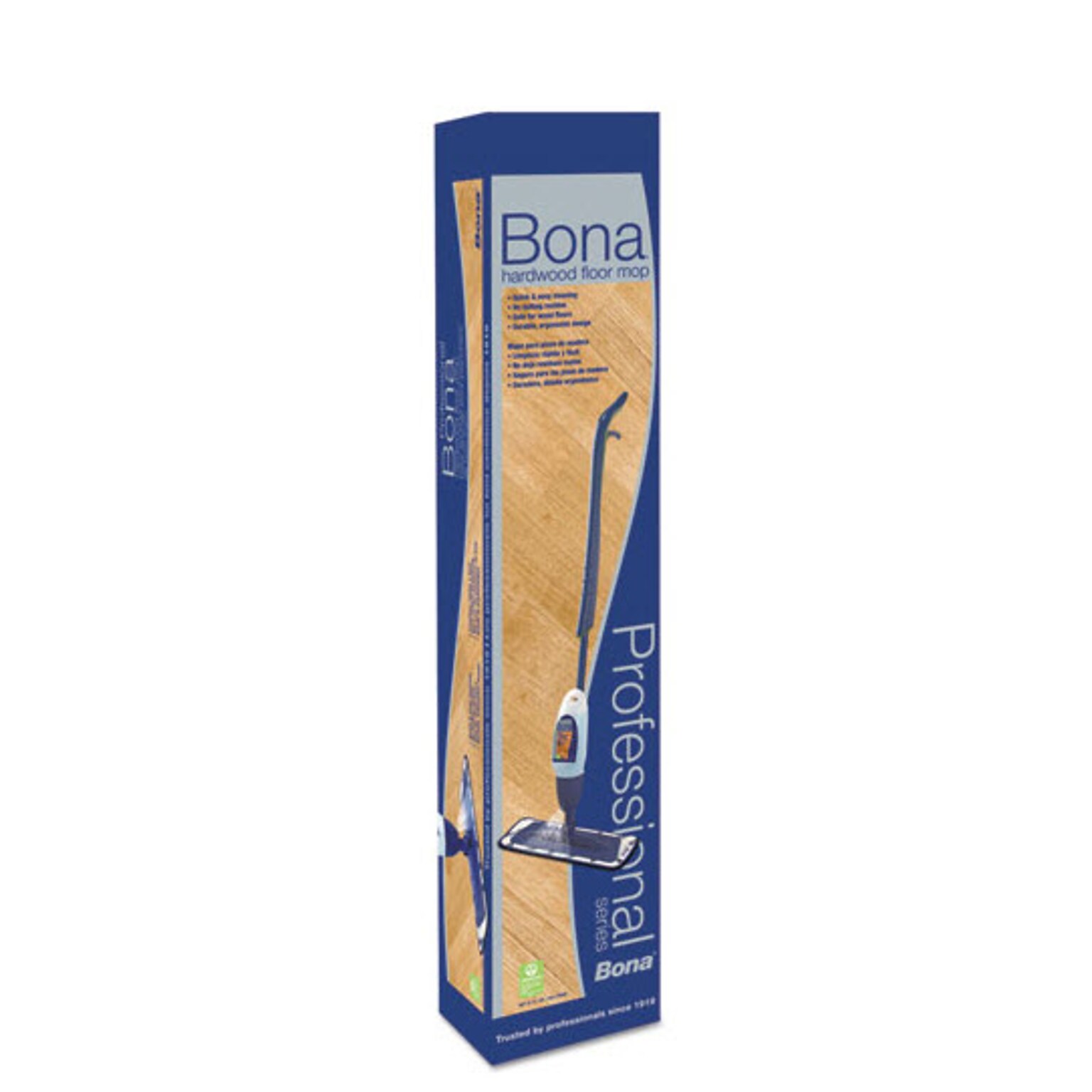 Bona Hardwood Floor Mop, 15 Microfiber Head, 52 Handle, Blue (WM710013408)