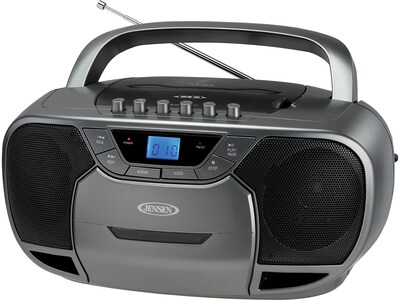 Jensen CD-590-GR Bluetooth MP3/CD/Radio Player, Graphite