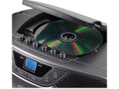 Jensen CD-590-GR Bluetooth MP3/CD/Radio Player, Graphite