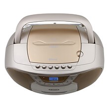 Jensen CD-590-C Bluetooth MP3/CD/Radio Player, Champagne