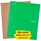 Five Star® Wirebound Notebook, 1-Subject Notebook, 8.5" x 11", College Ruled, 100 Sheets, Green (72055)