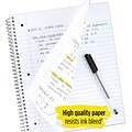 Five Star 3-Subject Wirebound Notebook, 8-1/2 x 11, College Ruled, 150 Sheets, Red (72065)