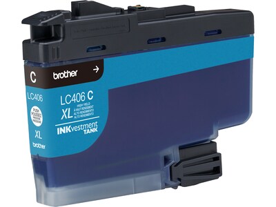 Brother LC406XL Cyan High Yield Ink Cartridge, Prints Up to 5,000 Pages (LC406XLCS)