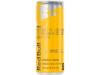 Red Bull The Yellow Edition Tropical Energy Drink, 8.4 Fl. Oz., 24 Cans/Carton (RB224483)