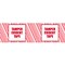 SI Products Security Tape, 2 x 110 Yds., Red/White, 6/Pack (155RCP)