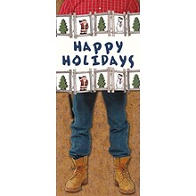 Jeans and Boots Happy Holidays Greeting Cards, With Envelopes, 7.25 x 8.5, 25 Cards per set