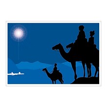 Star Over Bethlehem Christmas Greeting Cards, With A7 Envelopes, 7 x 5, 25 Cards per Set