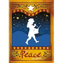 Peace On Earth Little Drummer Boy Christmas Greeting Cards, With A7 Envelopes, 7 x 5, 25 Cards per