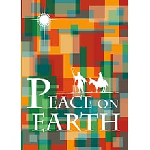 Peace On Earth Colorful Christmas Greeting Cards, With A7 Envelopes, 7 x 5, 25 Cards per Set